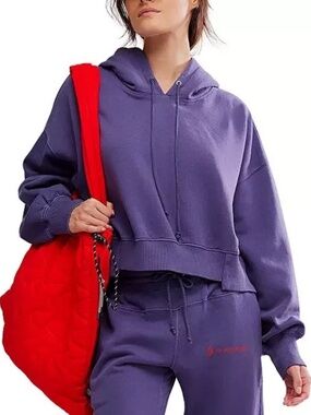 Unworn Free People F P Movement Undefeated Cotton Blend Hoodie